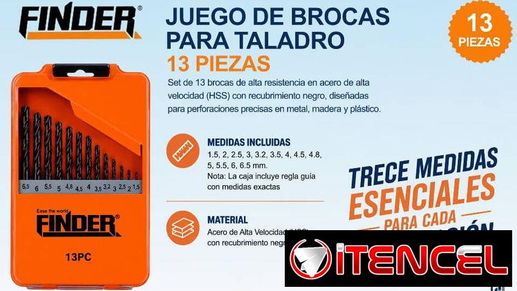 Juego de Barrenas Para Taladro 13 piezas