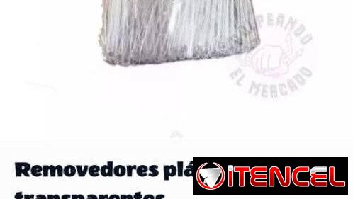 🥤 Removedores Plásticos Transparentes - 100 unidades - 3000 CUP