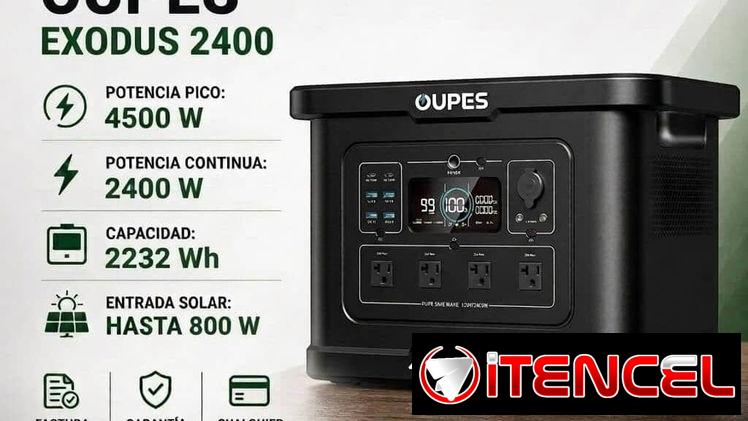 ⚡Oupes Exodus 2400w y pico de 4500w *Capacidad 🔋 2232Wh*
