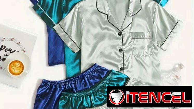Pijamas de satén varias tallas y colores — foto 4