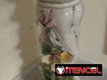 📢😍Hermoso pedestal floral italiano CAPODIMONTE👌😍