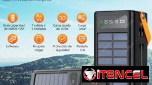 Cargador portátil de 80000 mAh para teléfono, ventilador, etc