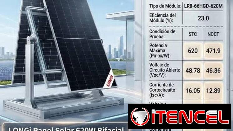 Paneles solares bifaciales de  620w