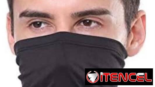 Mascaras negras para protección de sol y frio.