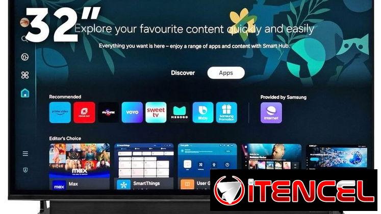 Smart TV, Premier, 32″, soporte de pared, barra de sonido -mensajería gratis y garantía
