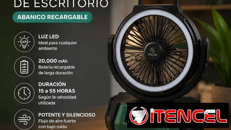 Ventilador de escritorio POLUX 20 mil mAh