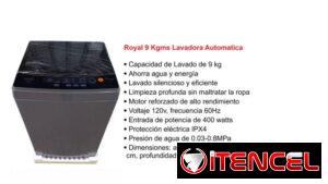 Lavadora automática Royal, agua fría y caliente, factura y garantía
