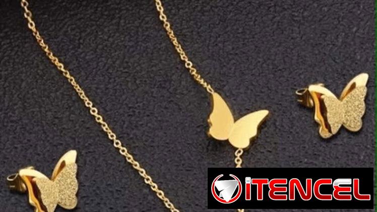 Hermosos aretes y cadena de mariposas 🦋✨
