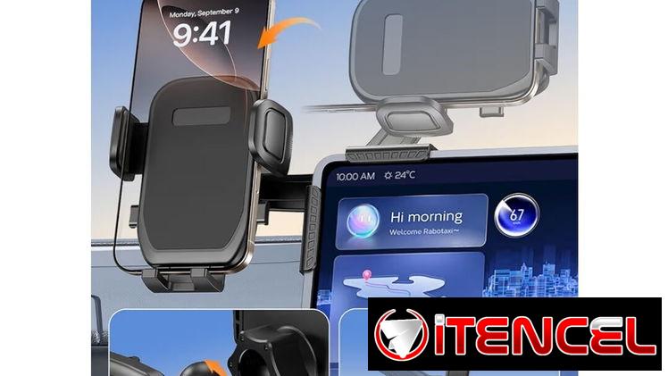 Soporte de teléfono para carros compatibilidad universal ajustable hasta 360°