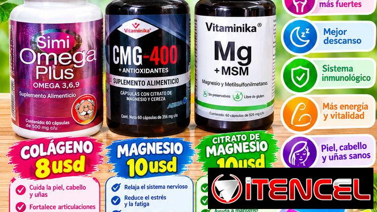 Omega 3, Omega 3.6.9, colágeno, magnesio y citrato de Magnesio se obsequia pastillero — foto 2