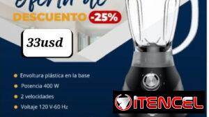 Batidora 1.5L Vaso De Plástico (Marca EKO)