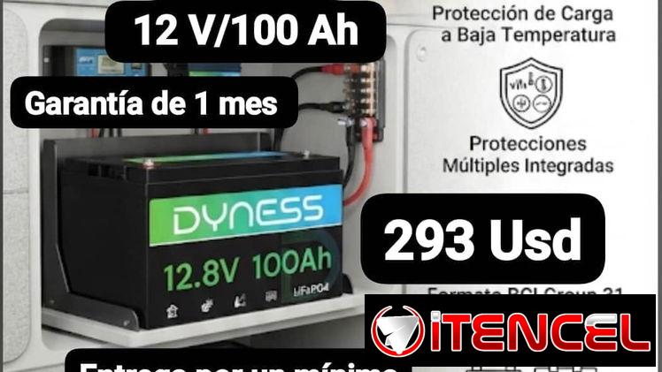 Batería LiFePO4 Dyness AR1.2 12 V/100 Ah, Garantía de 1 mes, Entrega por un mínimo costo adicional según municipio