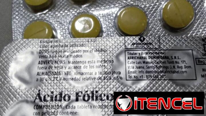 ÁCIDO FÓLICO 5 mg VENCEN EN diciembre/2028
