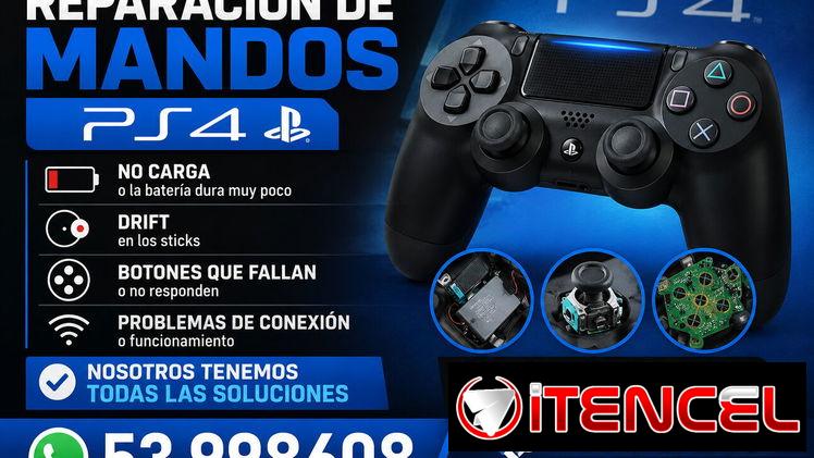 🔧 REPARACIÓN DE MANDOS PS4 🎮  ¿Tu mando de PS4 presenta problemas? ¡Tenemos la solución!  🔋 No carga o la batería dur