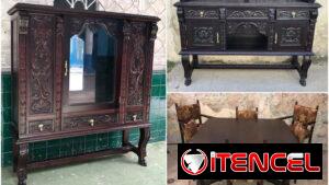 ⚜️ Juego de comedor restaurado • Entrega incluida 🚛