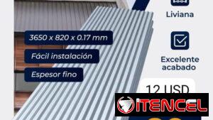 Tejas de Zinc Onduladas de Acero Galvanizado