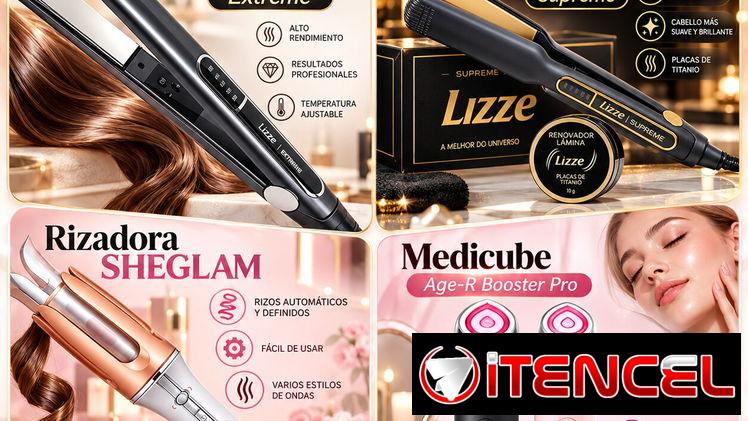 Plancha Lizze Extreme y Supreme + Medicube Booster Pro + SHEGLAM + Skincare Coreano — foto 1