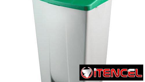 CONTENEDOR CESTO TANQUE DE BASURA CON PEDAL Y RUEDAS 120litros — foto 2