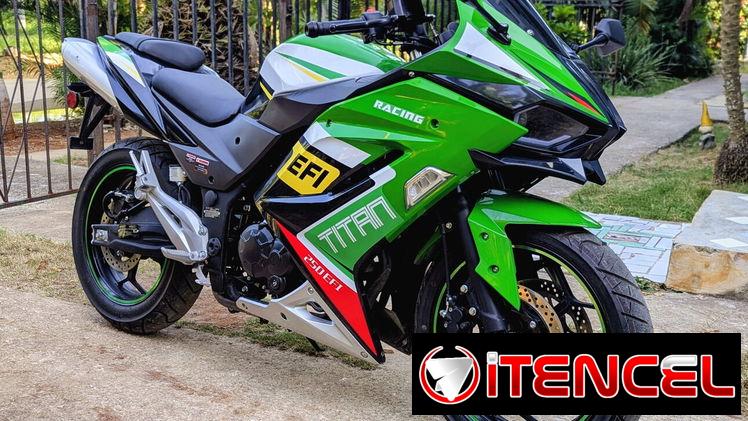 Ganga-Moto deportiva Titán EFI 250CC SOLO  900km, IMPORTADA. -Con chapa y certificó