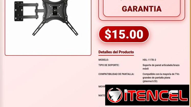 SOPORTE DE TV 14″-55″ .