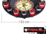 Ruleta de Chupitos Beber 🎲🍷 con 16 Vasos Chupitos de Cristal Numerados, en fiestas, casino y entretenimiento adulto