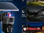 Cámara solar de doble lente wifi