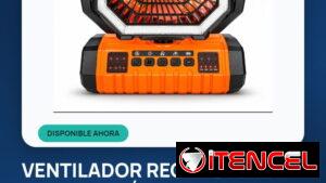 Ventilador Recargable X11 – Batería 20,000 mAh