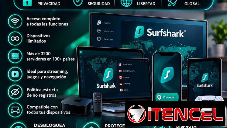 Cuenta completa Surfshark VPN