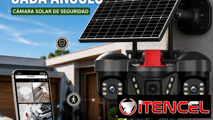Cámara de seguridad Solar 3 lentes 15mpx