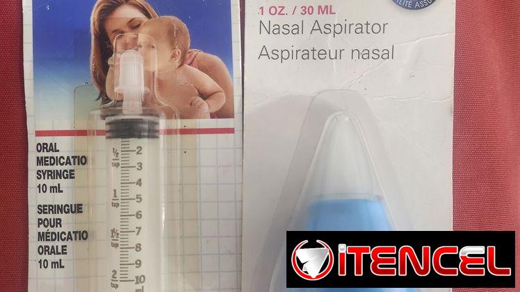 Aspirador nasal y jeringuilla para medicina