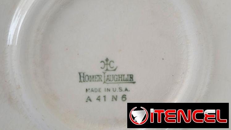 🪞 Platón Decorativo: Homer Laughlin 🇺🇸 (1941) – Tel: 5358 0956 – Vedado