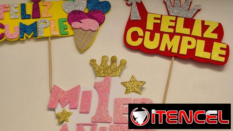 Topper para cumpleaños