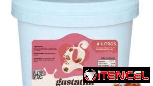 Cubeta de yogurt gustatini de fresa de 4L