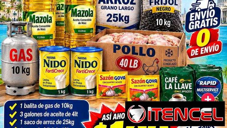 Combo de comida para toda Cuba