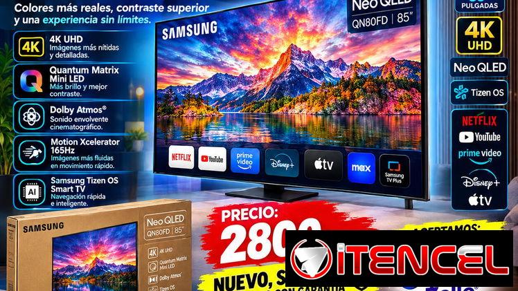 SAMSUNG NEO QLED 85” 4K 2026 📺🔥 ✨ Samsung Neo QLED QN80F Series — 85”📲53321047 — foto 2