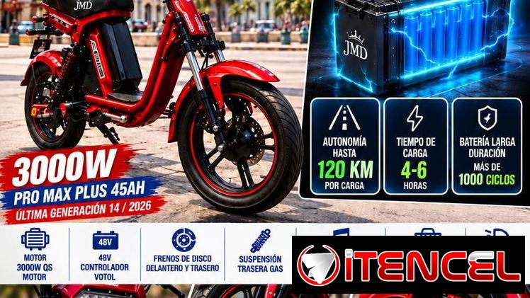 Bicimoto Grillo 3000w batería de litio 72×45 AH