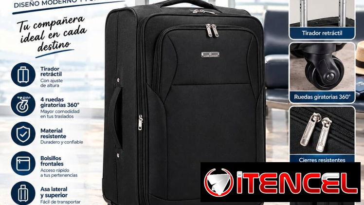 Maleta de Viaje Negra CLASSIC AMERICAN – 23 a 32 kg ✈️