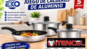 Juego de calderos de aluminio Antiadherente