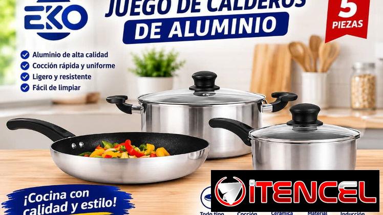 Juego de calderos de aluminio Antiadherente