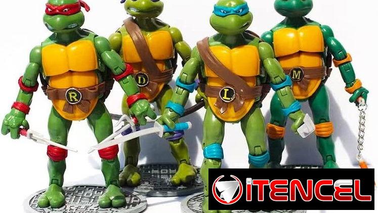 Set completo de juguetes de las Tortugas Ninjas