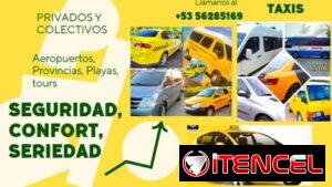 🚖TAXIS en autos ligeros🚕, Vans, Microbuses 🚐  a provincias, aeropuertos, playas, hoteles, tours en Cuba.