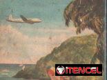 Mapa vintage ESSO de islas del Caribe