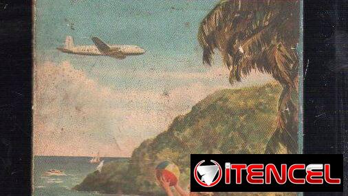 Mapa vintage ESSO de islas del Caribe