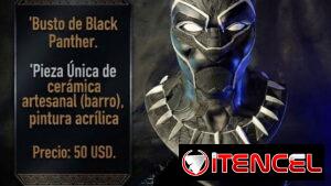🖤 ¡JOYA DE COLECCIÓN: BUSTO DE BLACK PANTHER ÚNICO! 🐾🔥 A LA VENTA EN LA HABANA, CUBA📍