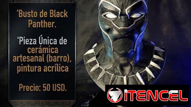 🖤 ¡JOYA DE COLECCIÓN: BUSTO DE BLACK PANTHER ÚNICO! 🐾🔥 A LA VENTA EN LA HABANA, CUBA📍 — foto 1
