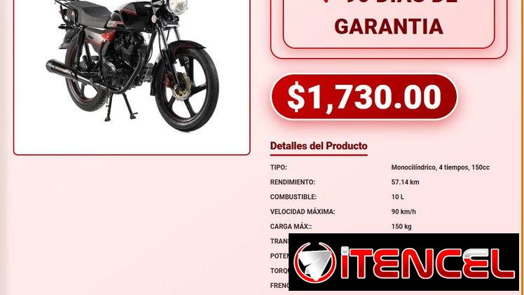 TRAPPER 150CC MOTOR 90 KM/H 10 L 90 DÍAS GARANTÍA MOTOR TRAPPER 150CC SUSPENSIÓN DELANTERA NORMAL TRASERA DOBLE VPT-0224