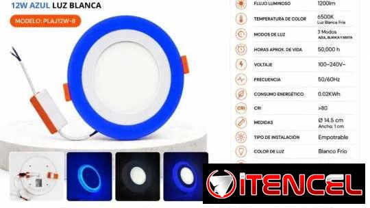 Dicroicas para empotrado, lamparas de empotrar, luz blanca y azul — foto 2