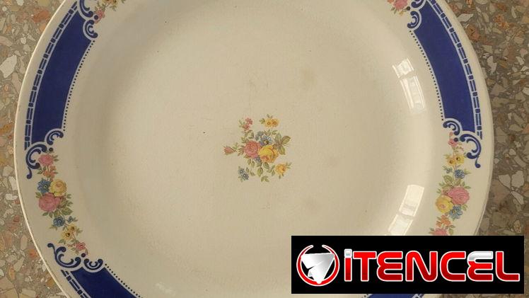 🪞 Platón Decorativo: Homer Laughlin 🇺🇸 (1941) – Tel: 5358 0956 – Vedado