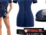 👮‍♀️ Disfraz de Policía Sexy Mujer | Uniforme Cosplay Halloween Carnaval Juegos de Rol