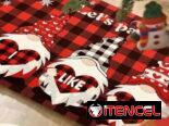 💜Alfombra para entrada de navidad Engomadas completamente  Antideslizante  Medida:60cm x 40 cm Precio: 7 usd